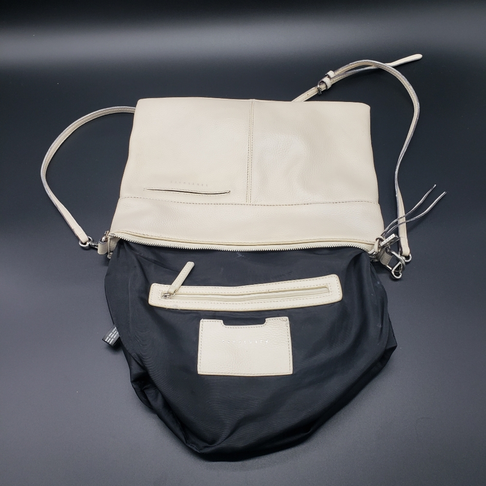 Sanctuary | Manhattanville White/Cream Leather Crossbody Bag - Picture 6 of 10
